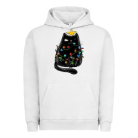 Pigment Lunar Rock christmas cat with lights Urban Hoodie - MaliasSmallBusiness