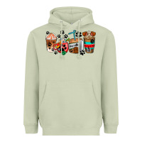 Matcha dogs coffee cups Heavyweight Hoodie - AdoDesignShop
