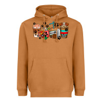 Meerkat dogs coffee cups Heavyweight Hoodie - AdoDesignShop