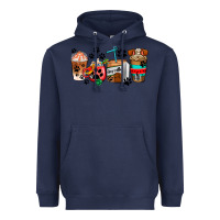Navy dogs coffee cups Heavyweight Hoodie - AdoDesignShop
