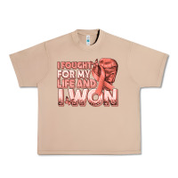 Burro i fought for my life and i won uterine cancer peac Urban Heavy Tee - texasbilliewilder