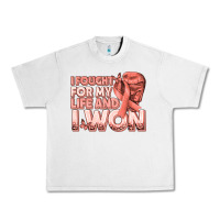 Lunar Rock i fought for my life and i won uterine cancer peac Urban Heavy Tee - texasbilliewilder