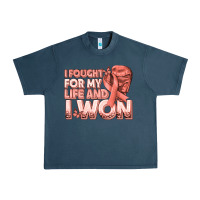 I Fought For My Life And I Won Uterine Cancer Peac Urban Heavy Tee | Teevron