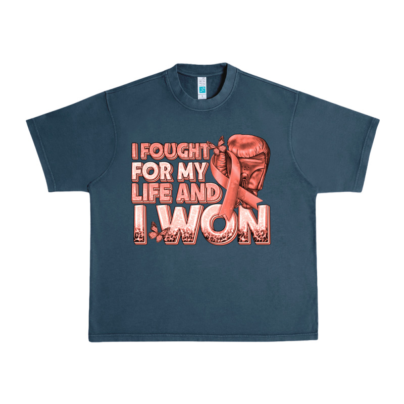 I Fought For My Life And I Won Uterine Cancer Peac Urban Heavy Tee by texasbilliewilder | Teevron