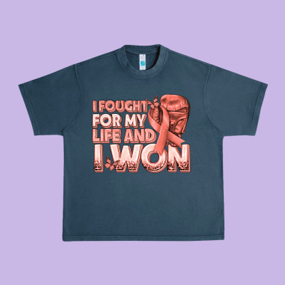 I Fought For My Life And I Won Uterine Cancer Peac Urban Heavy Tee Designed By Texasbilliewilder