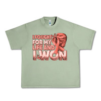 Oil Green i fought for my life and i won uterine cancer peac Urban Heavy Tee - texasbilliewilder