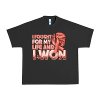 Pigment Black i fought for my life and i won uterine cancer peac Urban Heavy Tee - texasbilliewilder