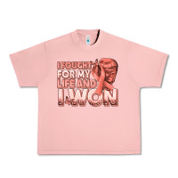 Salmon i fought for my life and i won uterine cancer peac Urban Heavy Tee - texasbilliewilder