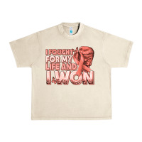 Sandshell i fought for my life and i won uterine cancer peac Urban Heavy Tee - texasbilliewilder