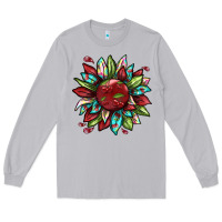 Moon Dust Cherry sunflower Long Sleeve Tee - texasbilliewilder