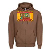 Chestnut beer and sunshine skinny metal can holder Zipper Hoodie - HRA Design Shop
