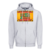 Heather Grey beer and sunshine skinny metal can holder Zipper Hoodie - HRA Design Shop
