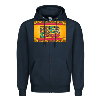 Navy beer and sunshine skinny metal can holder Zipper Hoodie - HRA Design Shop