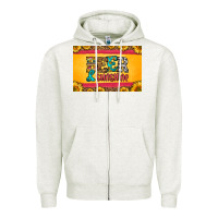 Oatmeal Heather beer and sunshine skinny metal can holder Zipper Hoodie - HRA Design Shop