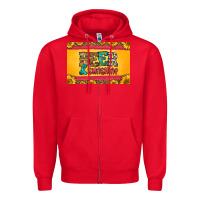 Red beer and sunshine skinny metal can holder Zipper Hoodie - HRA Design Shop