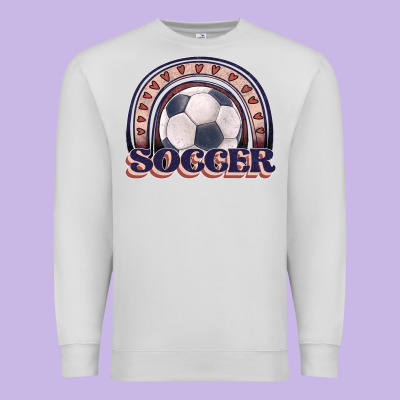 Soccer Rainbow Premium Sweatshirt Designed By Jahusdesignshop