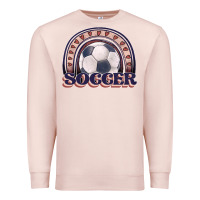 Pale Pink soccer rainbow Premium Sweatshirt - JahusDesignShop