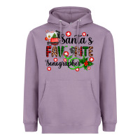 Lavender santa's favorite sonographer Heavyweight Hoodie - AdoDesignShop