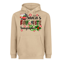 Mushroom santa's favorite sonographer Heavyweight Hoodie - AdoDesignShop