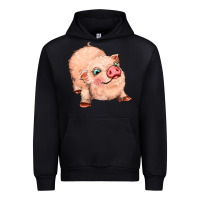 Black pig Urban Hoodie - MaliasSmallBusiness