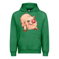 Emerald pig Urban Hoodie - MaliasSmallBusiness