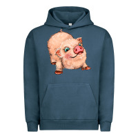 Pigment Midnight Navy pig Urban Hoodie - MaliasSmallBusiness
