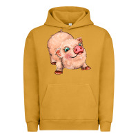 Pigment Peanut Butter pig Urban Hoodie - MaliasSmallBusiness