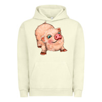 Pigment Pistachio pig Urban Hoodie - MaliasSmallBusiness