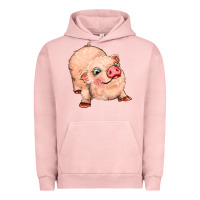 Pigment Salmon pig Urban Hoodie - MaliasSmallBusiness