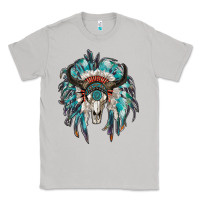 Moon Dust indian headdress with bull skull Classic Tee - RanaPortraitStore