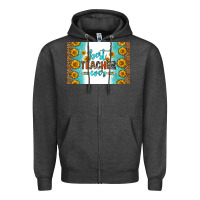 Best Teacher Ever Skinny Metal Can Holder Zipper Hoodie | Teevron
