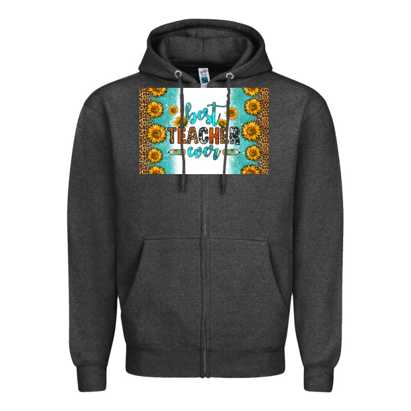 Best Teacher Ever Skinny Metal Can Holder Zipper Hoodie by HRA Design Shop | Teevron