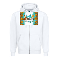 White best teacher ever skinny metal can holder Zipper Hoodie - HRA Design Shop