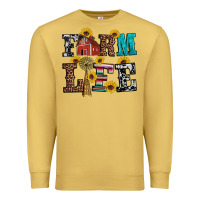 Antique Gold western farm life Premium Sweatshirt - Artiststas
