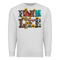 Dove Grey western farm life Premium Sweatshirt - Artiststas