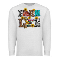 Oatmeal Heather western farm life Premium Sweatshirt - Artiststas