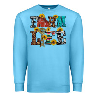 Ocean Blue western farm life Premium Sweatshirt - Artiststas
