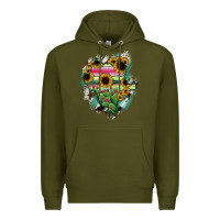 Army Green Durango State Of Mexico Map Premium Hoodie - RanaPortraitStore
