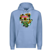 Colony Blue Durango State Of Mexico Map Premium Hoodie - RanaPortraitStore