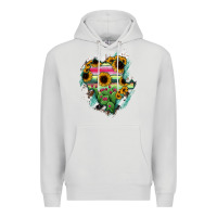 Dove Grey Durango State Of Mexico Map Premium Hoodie - RanaPortraitStore