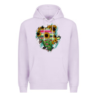 Lilac Durango State Of Mexico Map Premium Hoodie - RanaPortraitStore