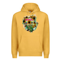Mustard Durango State Of Mexico Map Premium Hoodie - RanaPortraitStore
