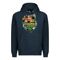Navy Durango State Of Mexico Map Premium Hoodie - RanaPortraitStore