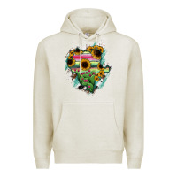 Oatmeal Heather Durango State Of Mexico Map Premium Hoodie - RanaPortraitStore