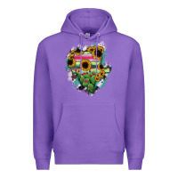 Purple Durango State Of Mexico Map Premium Hoodie - RanaPortraitStore