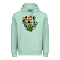Seafoam Durango State Of Mexico Map Premium Hoodie - RanaPortraitStore