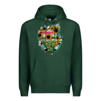 Sports Green Durango State Of Mexico Map Premium Hoodie - RanaPortraitStore