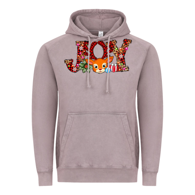 Joy Reindeer Vintage Hoodie by AdoDesignShop | Teevron