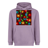 Lavender christmas lights seamless pattern Heavyweight Hoodie - BundleAndBundleShop