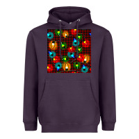 Plum christmas lights seamless pattern Heavyweight Hoodie - BundleAndBundleShop